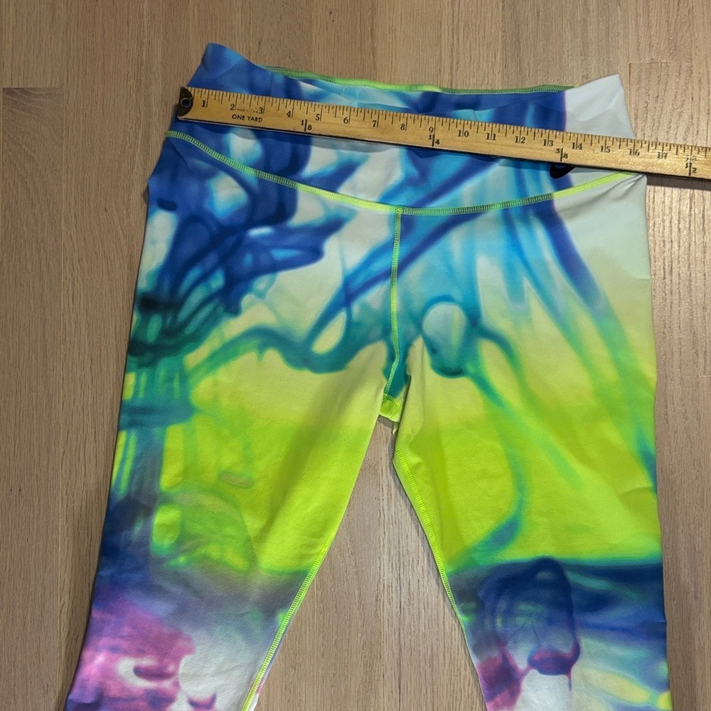 Nike Dri-Fit Neon Tie Die Colorful Swirl Leggings -205sku - Picture 5 of 8